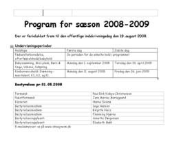 Program 2008-09